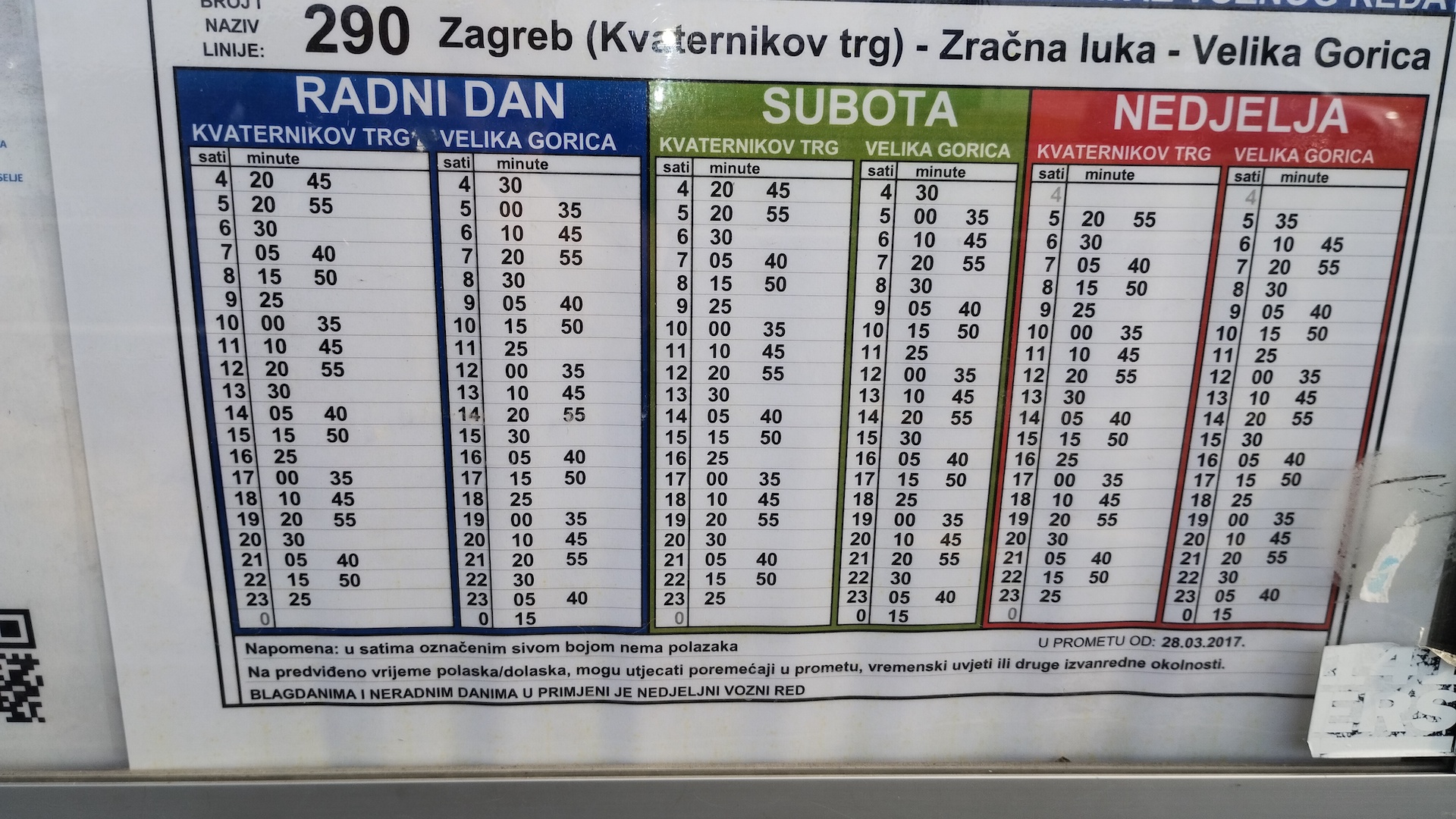 timetable airport bus